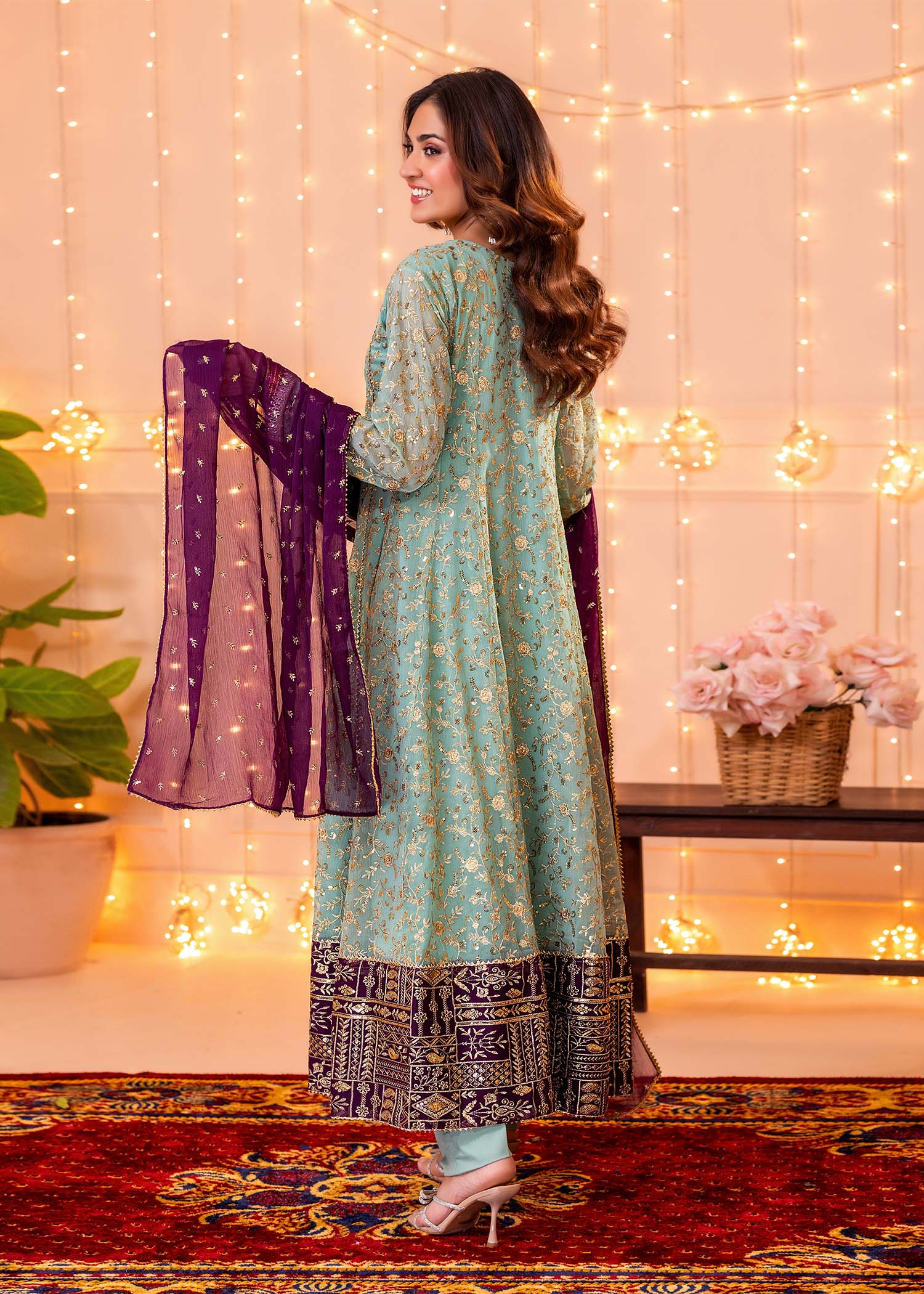 Ayesha Closet Hajra Noor Aqua Women 3pcs