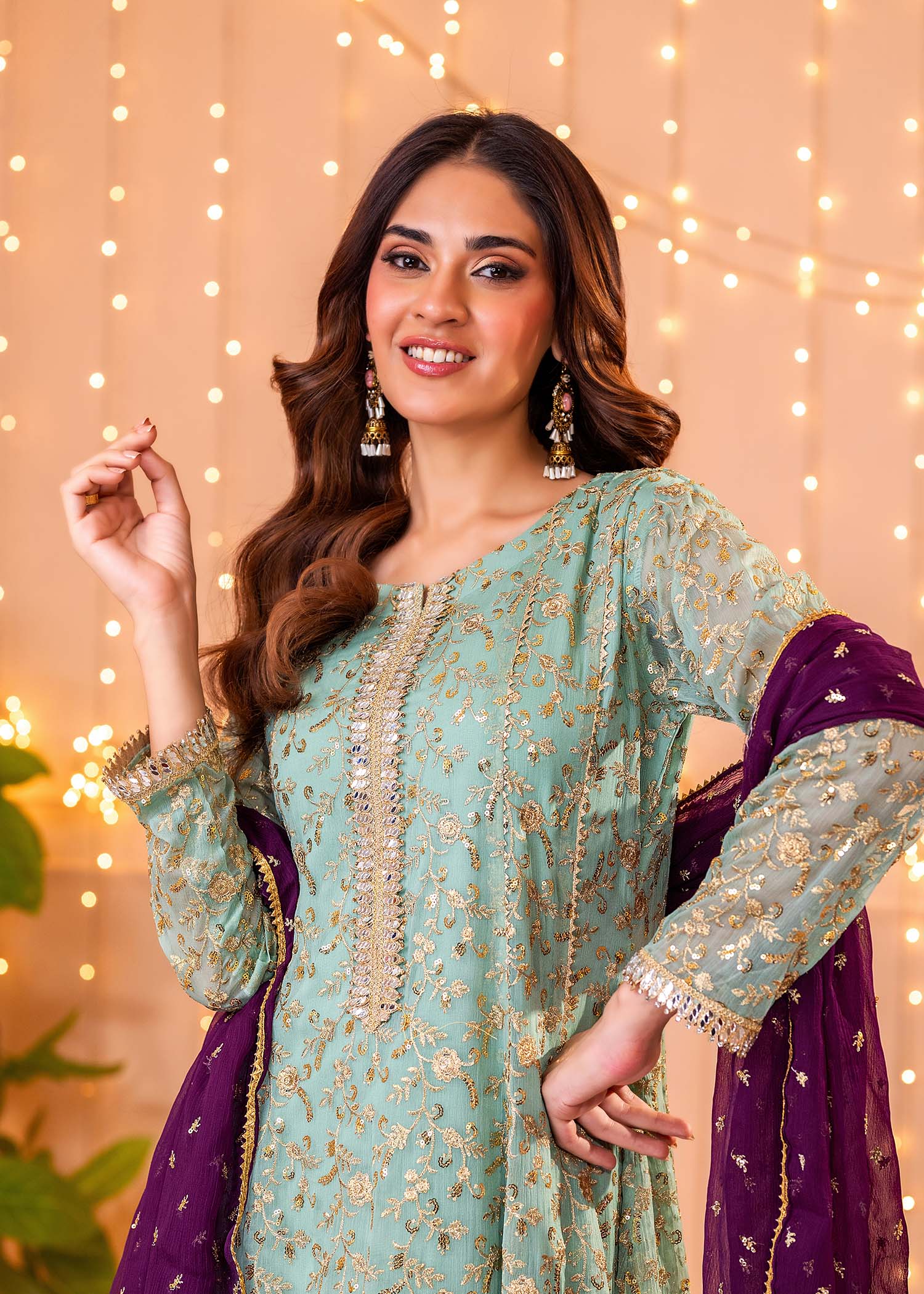 Ayesha Closet Hajra Noor Aqua Women 3pcs