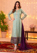 Ayesha Closet Hajra Noor Aqua Women 3pcs