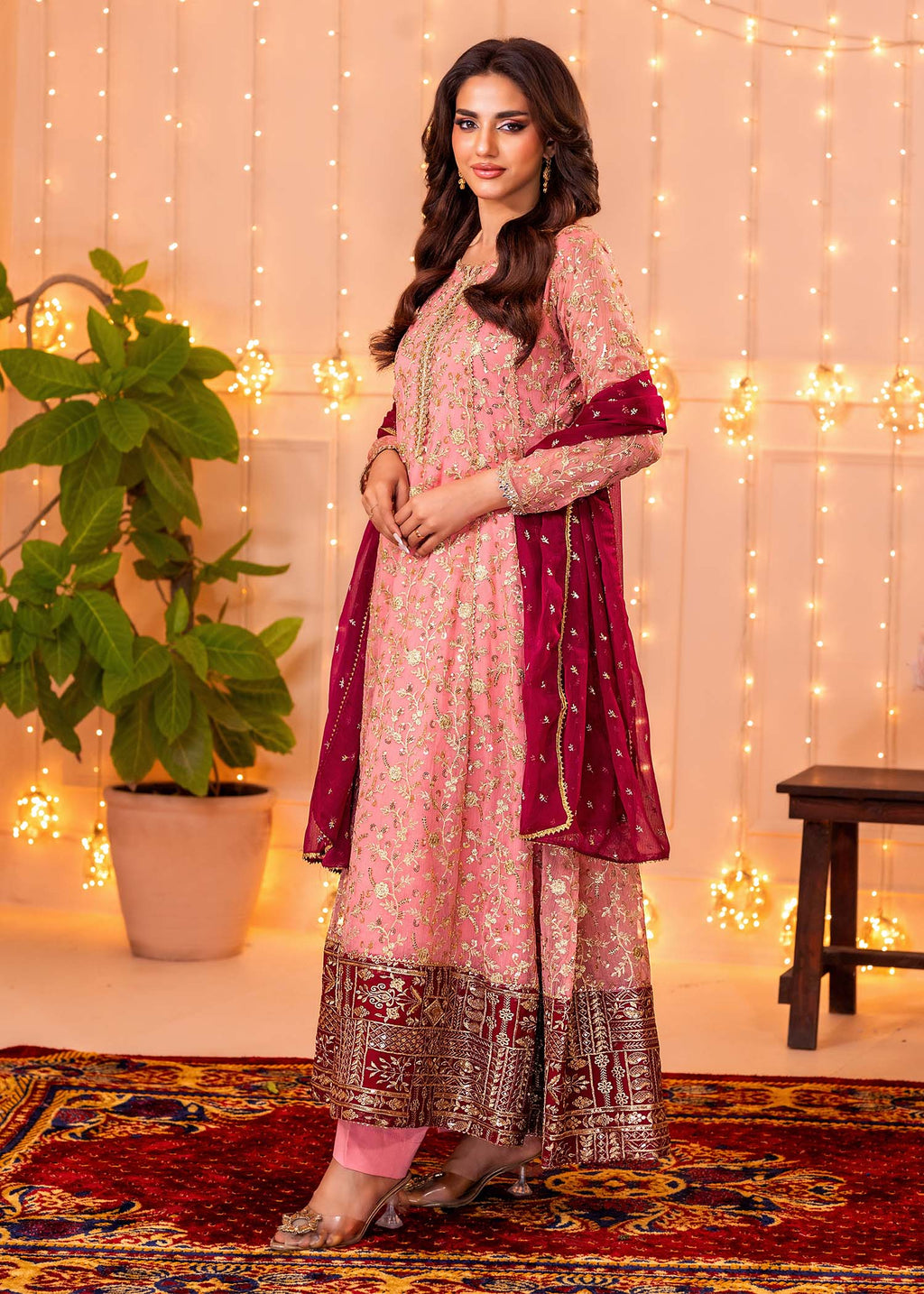 Ayesha Closet Hajra Noor Pink Women 3pcs