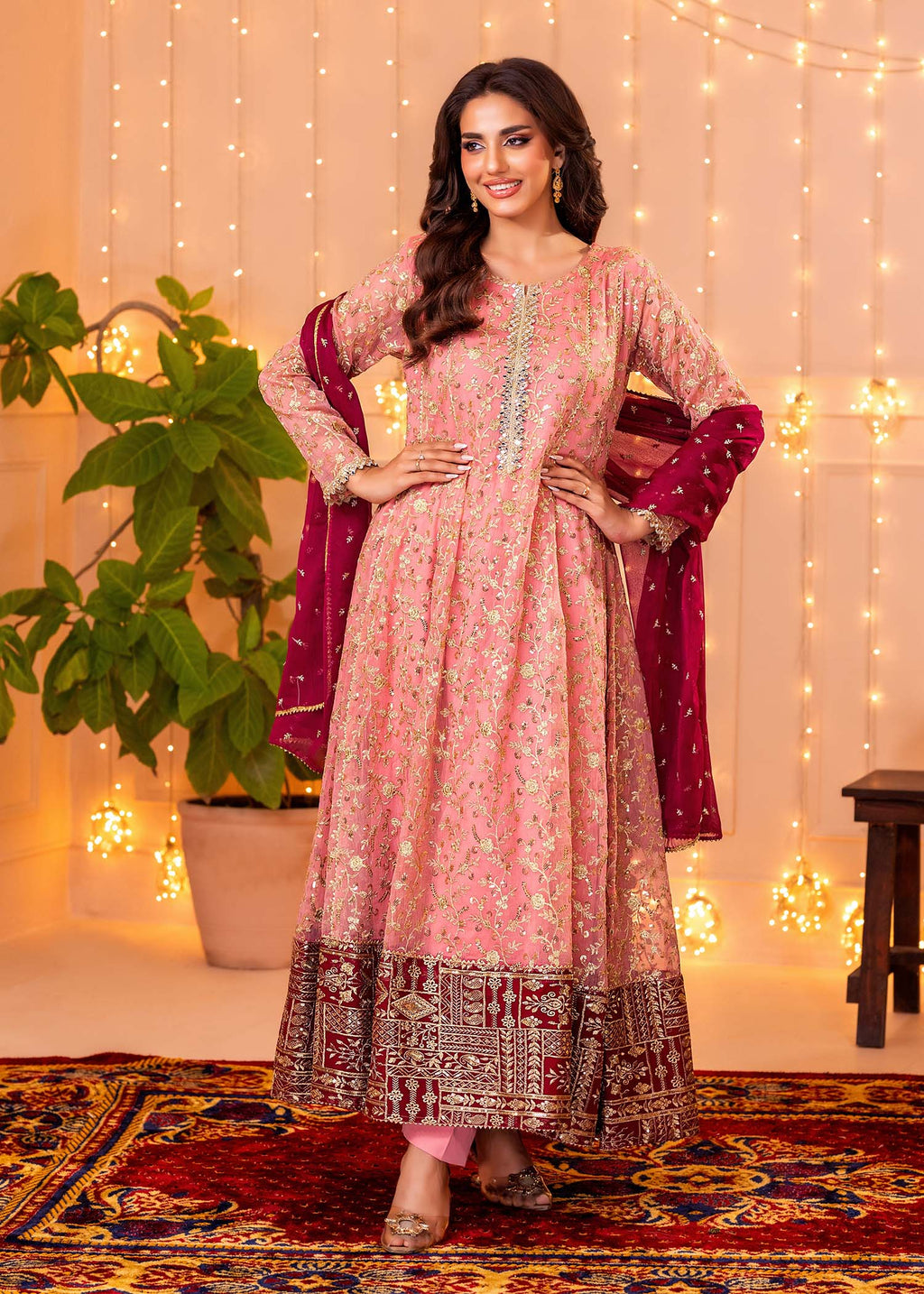 Ayesha Closet Hajra Noor Pink Women 3pcs