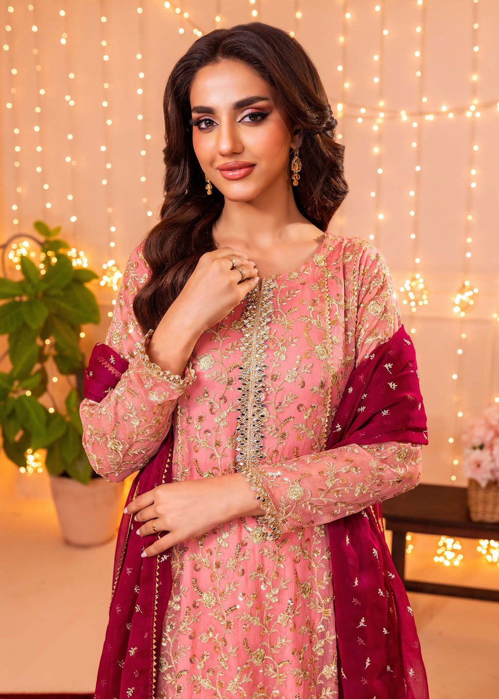 Ayesha Closet Hajra Noor Pink Women 3pcs