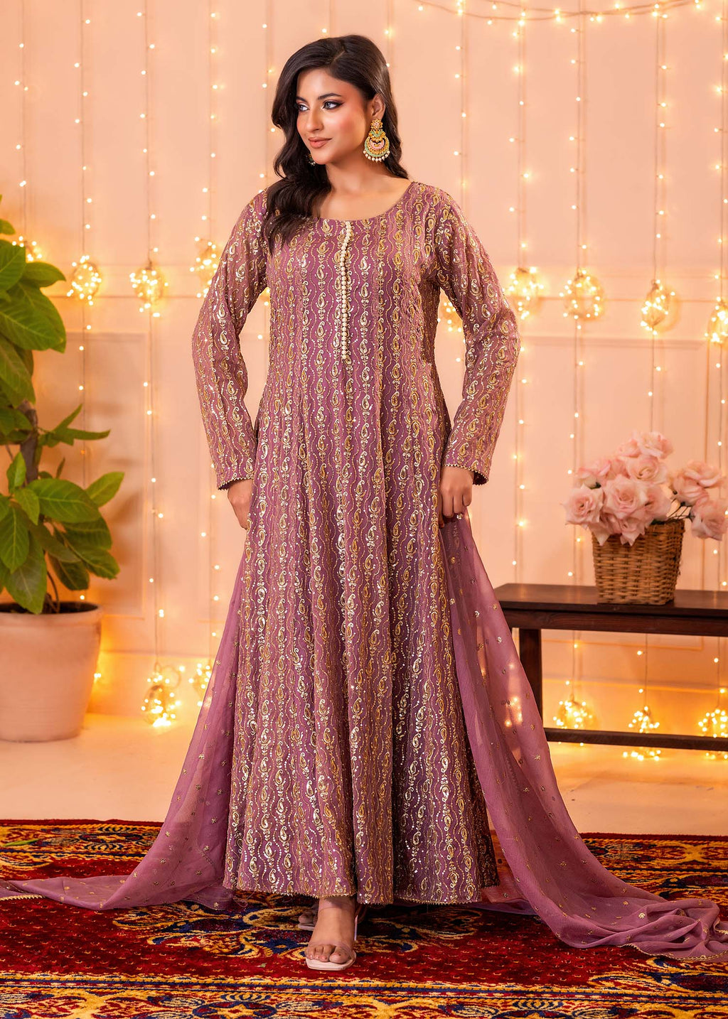 Ayesha Closet Shireen Gul Mauve Women 3pcs