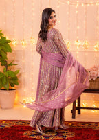 Ayesha Closet Shireen Gul Mauve Women 3pcs