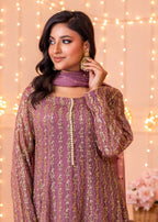 Ayesha Closet Shireen Gul Mauve Women 3pcs