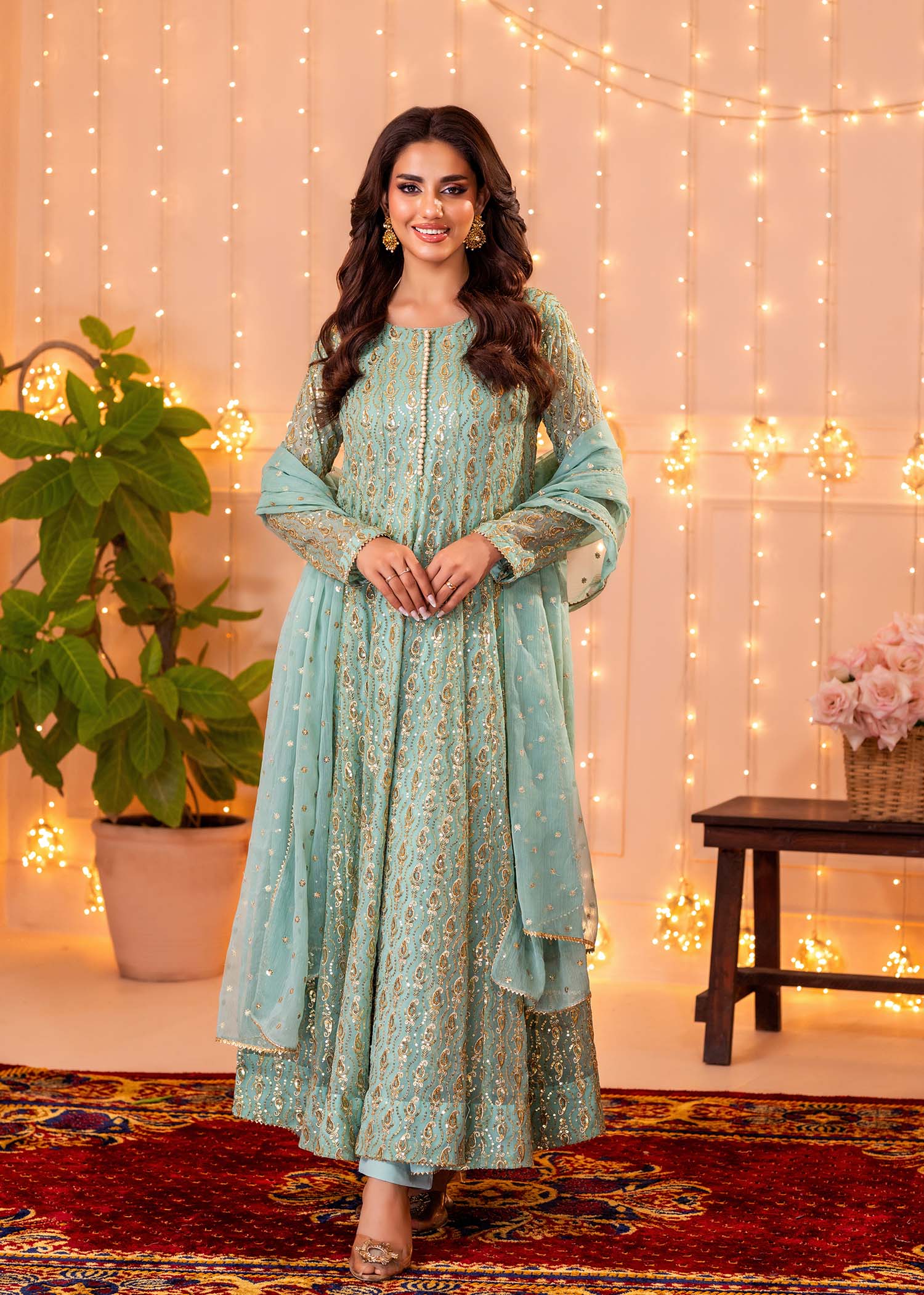 Ayesha Closet Shireen Gul Aqua Women 3pcs