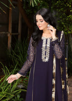Manahils MAXI 123 MELANIE NAVY BLUE Women 3pcs