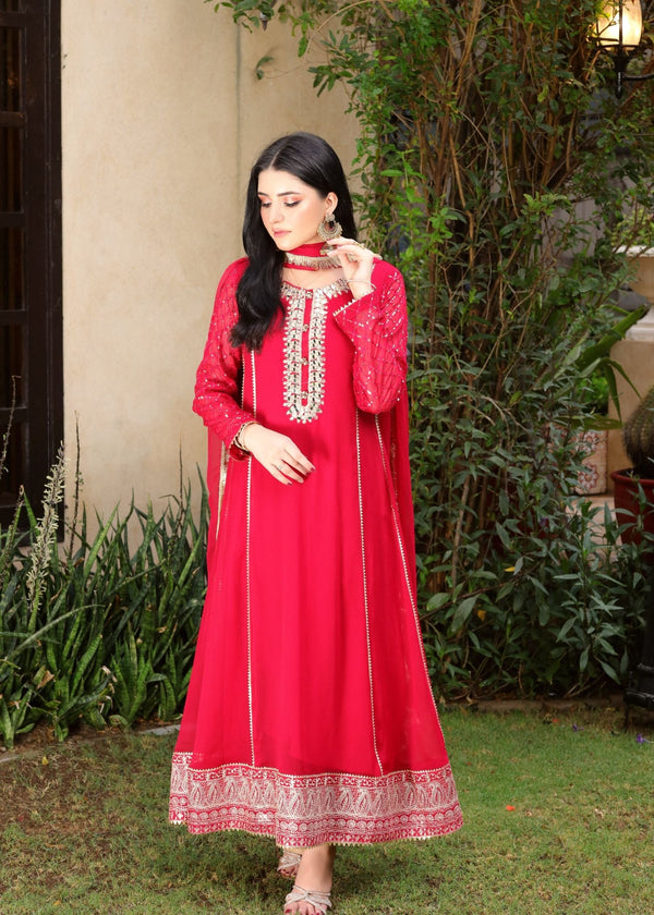 Manahils MAXI 123 SHOCKING PINK Women 3pcs