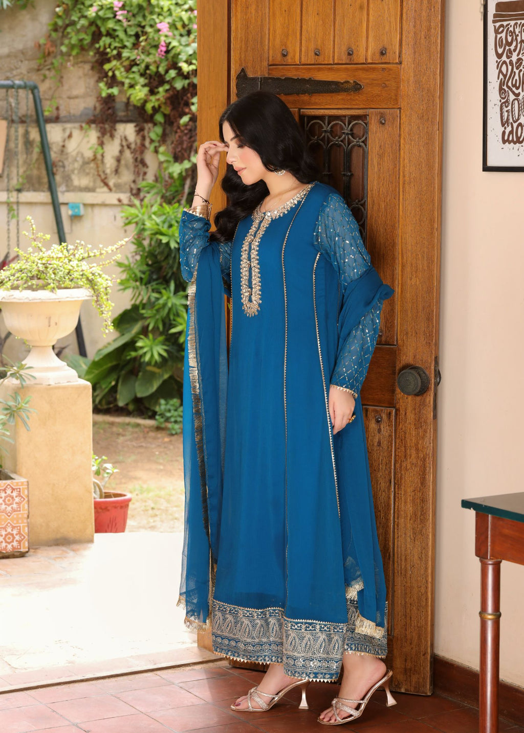 Manahils MAXI 123 AQUAMARINE ZINC BLUE Women 3pcs