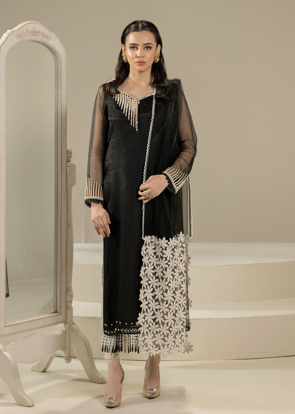 Khuda Baksh Creations Z 305 Black Women 4pcs