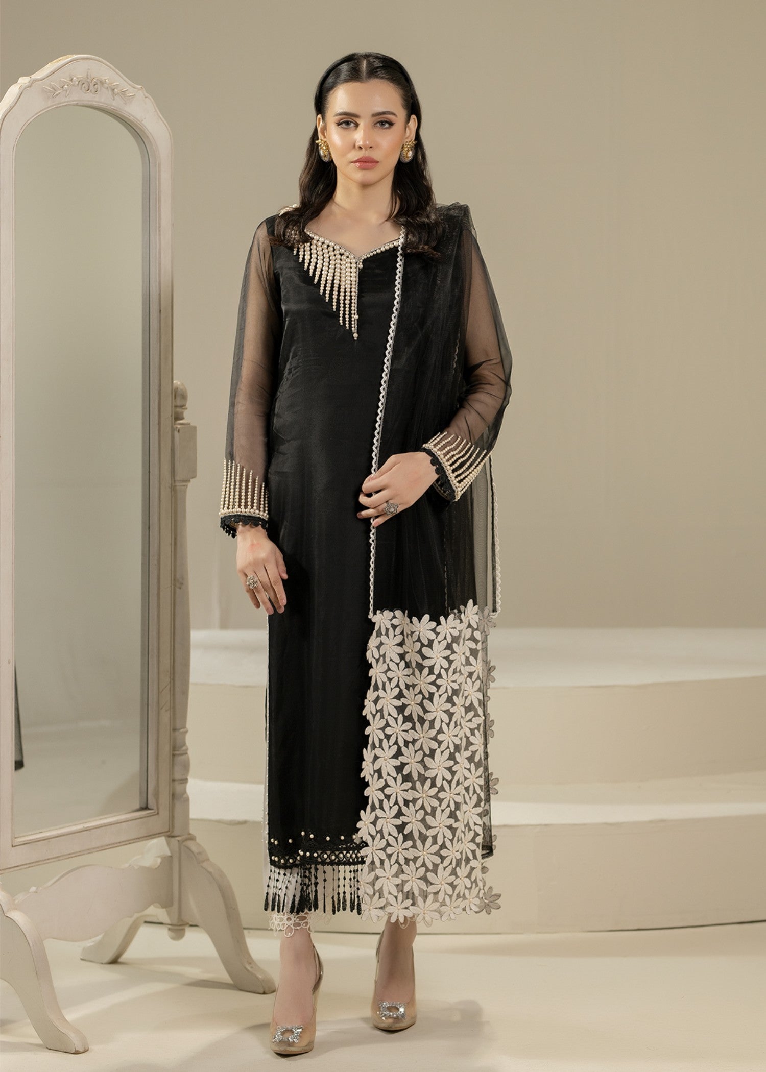 Khuda Baksh Creations Z 305 Black Women 4pcs