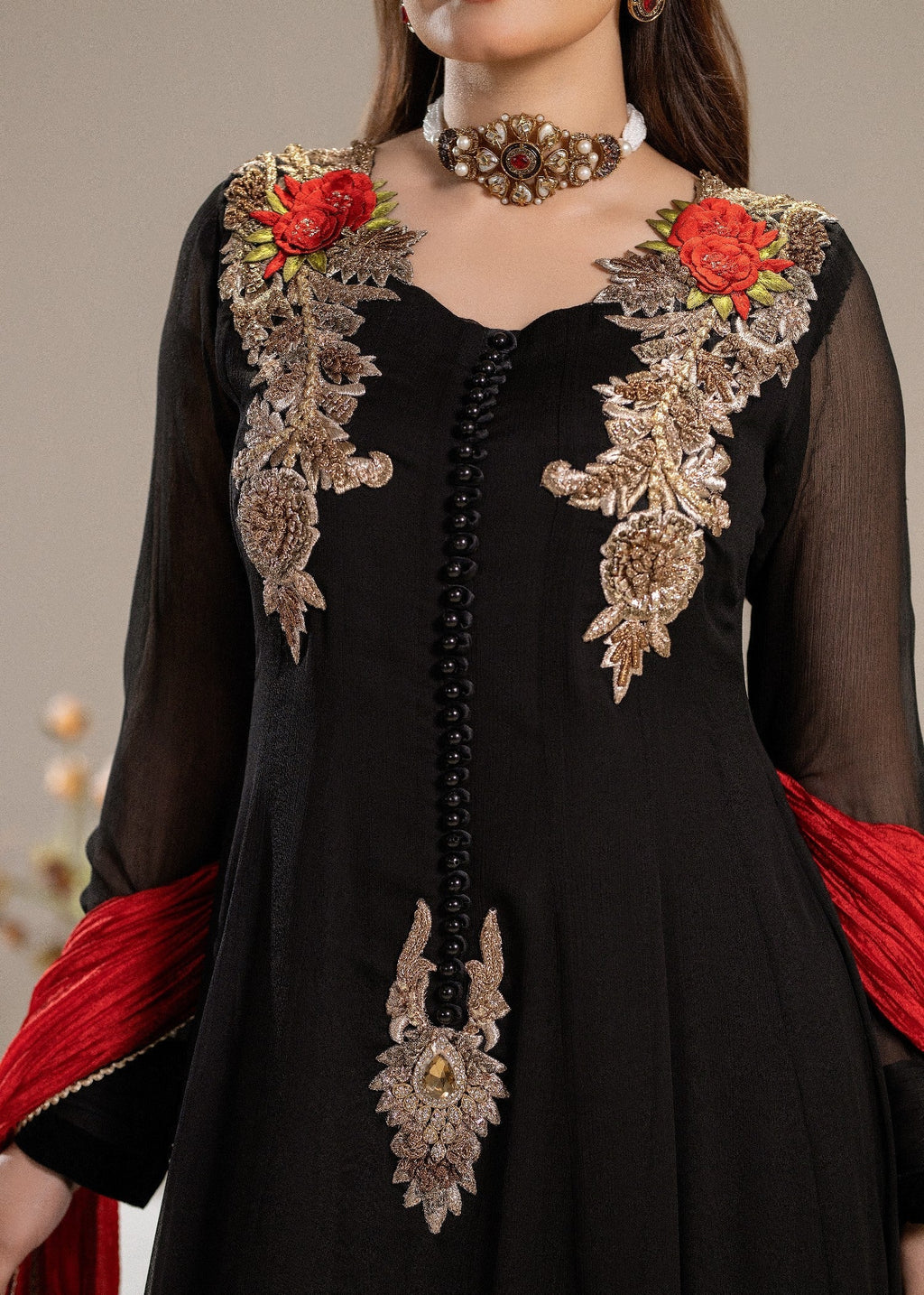 Khuda Baksh Creations M 110 Black Women 4pcs