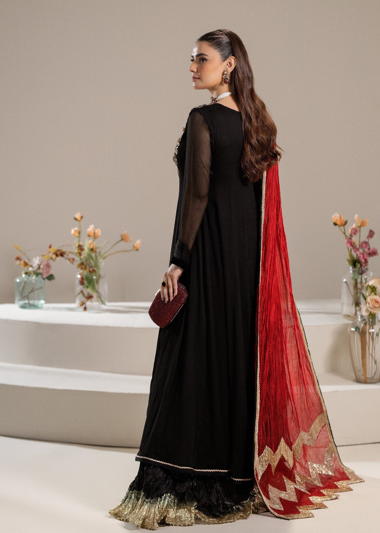 Khuda Baksh Creations M 110 Black Women 4pcs