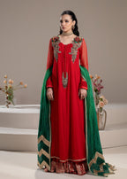Khuda Baksh Creations M 110 Red Women 4pcs