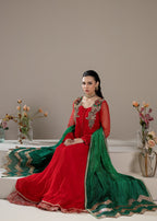 Khuda Baksh Creations M 110 Red Women 4pcs