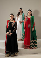 Khuda Baksh Creations M 110 White Women 4pcs
