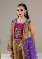 Khuda Baksh Creations Z 306 Gold Women 4pcs