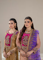 Khuda Baksh Creations Z 306 Gold Women 4pcs