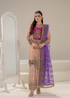 Khuda Baksh Creations Z 306 Pink Women 4pcs