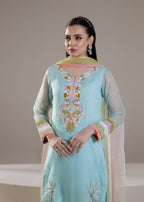 Khuda Baksh Creations M 108 Cyan Women 4pcs