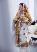 Mehryam Collection Mom Luxury Pret Off White Women 3pcs