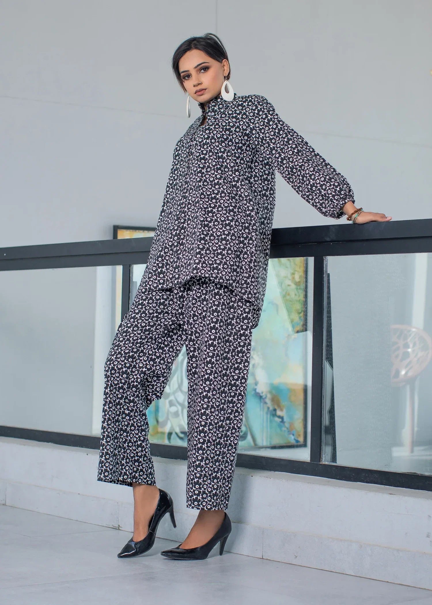 Urban Cut Cotton Printed Co Ord Set Women 2pcs
