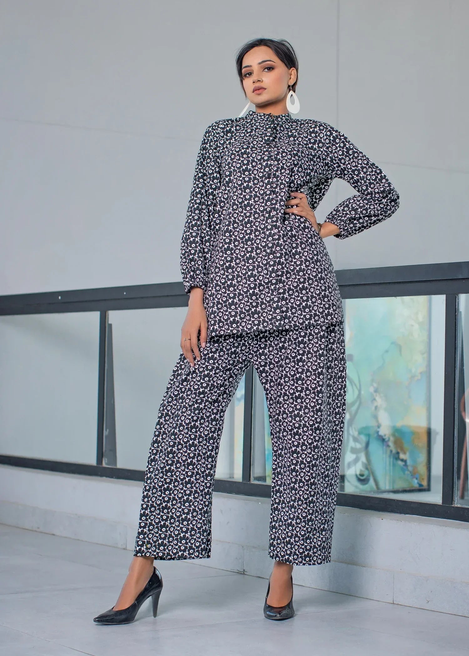 Urban Cut Cotton Printed Co Ord Set Women 2pcs