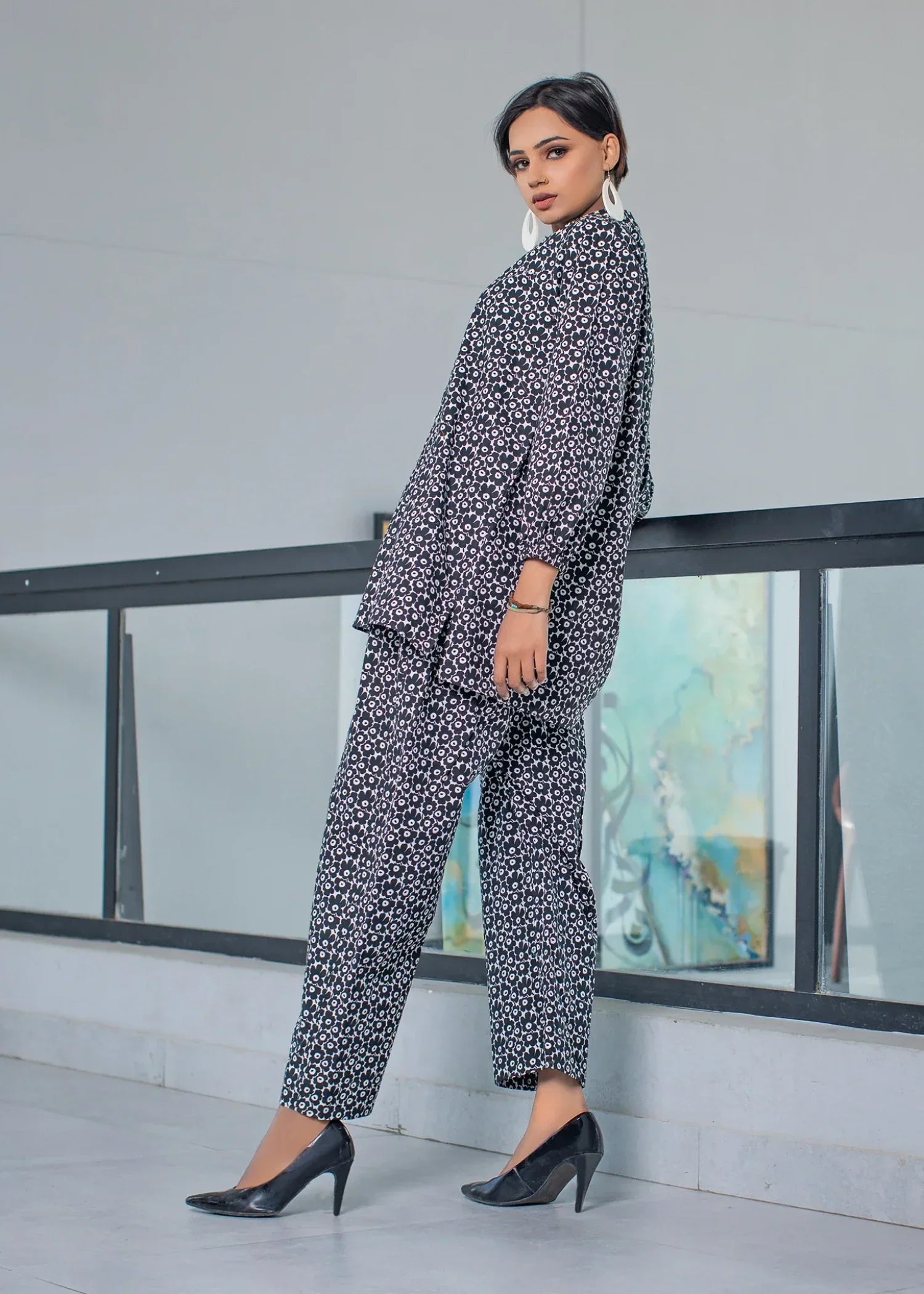 Urban Cut Cotton Printed Co Ord Set Women 2pcs