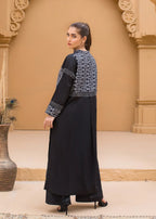 Urban Cut Printed Shirt Black Women 1pcs