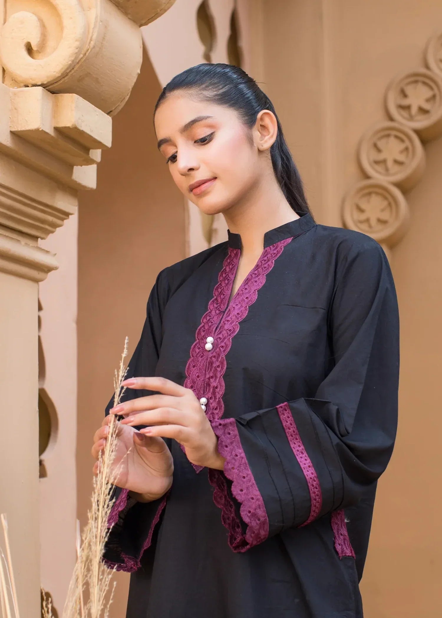 Urban Cut Cotton Embroidered Co Ord Set Women 2pcs