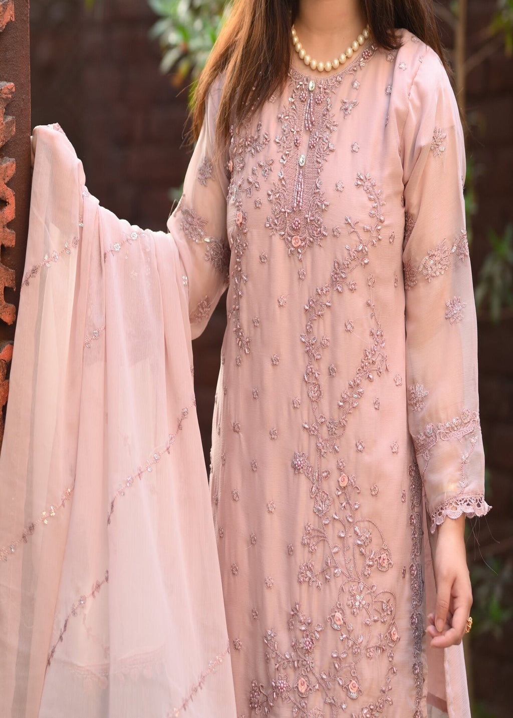 Four Season Boutique NIMRA Chiffon Lavender Women 3pcs