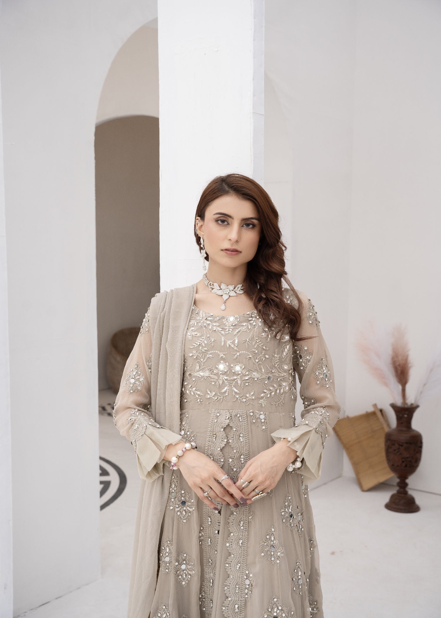 Manahils B 006 CAMEL BROWN Women 3pcs