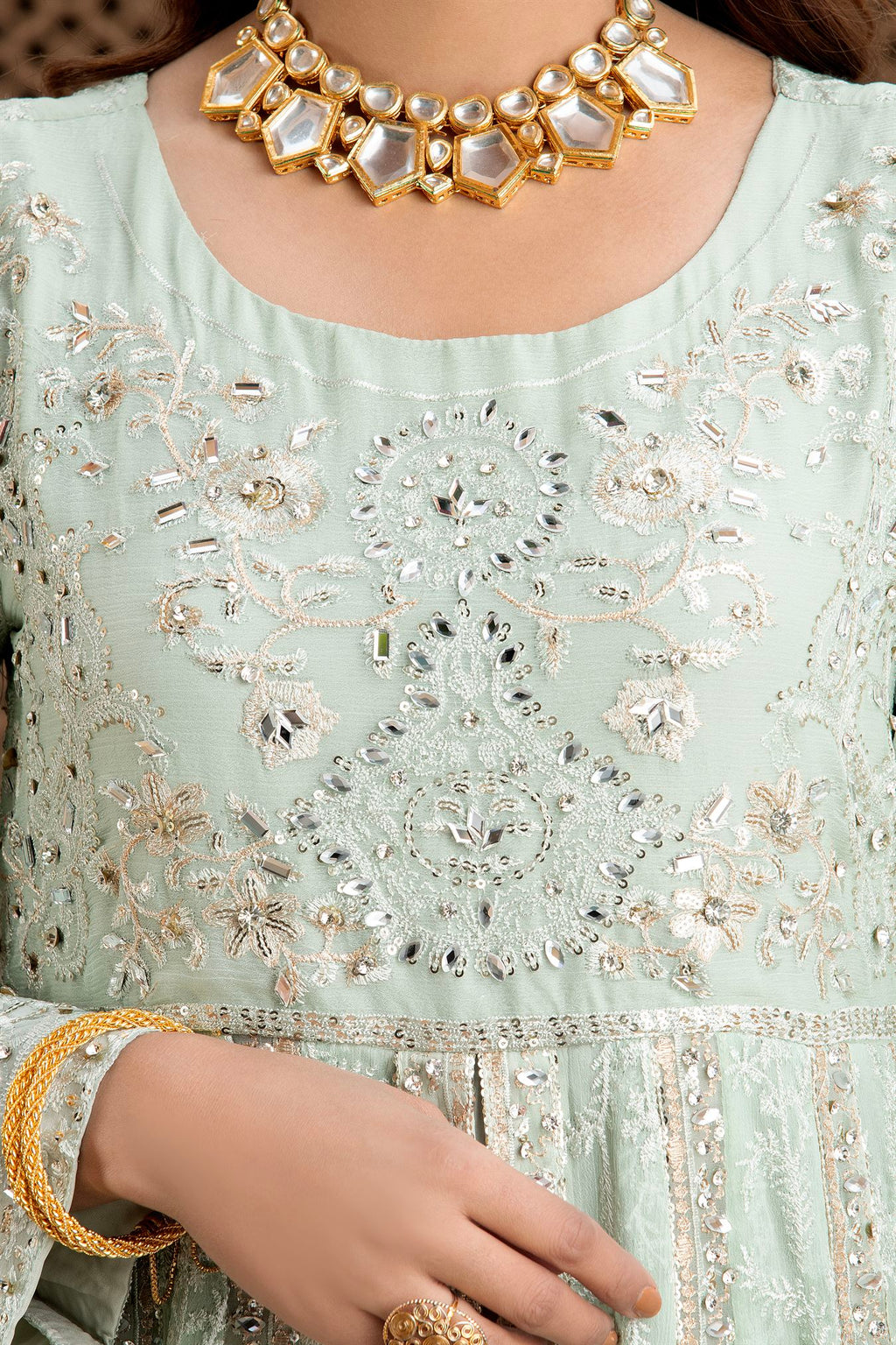 Manahils B 007 PASTEL GREEN Women 3pcs