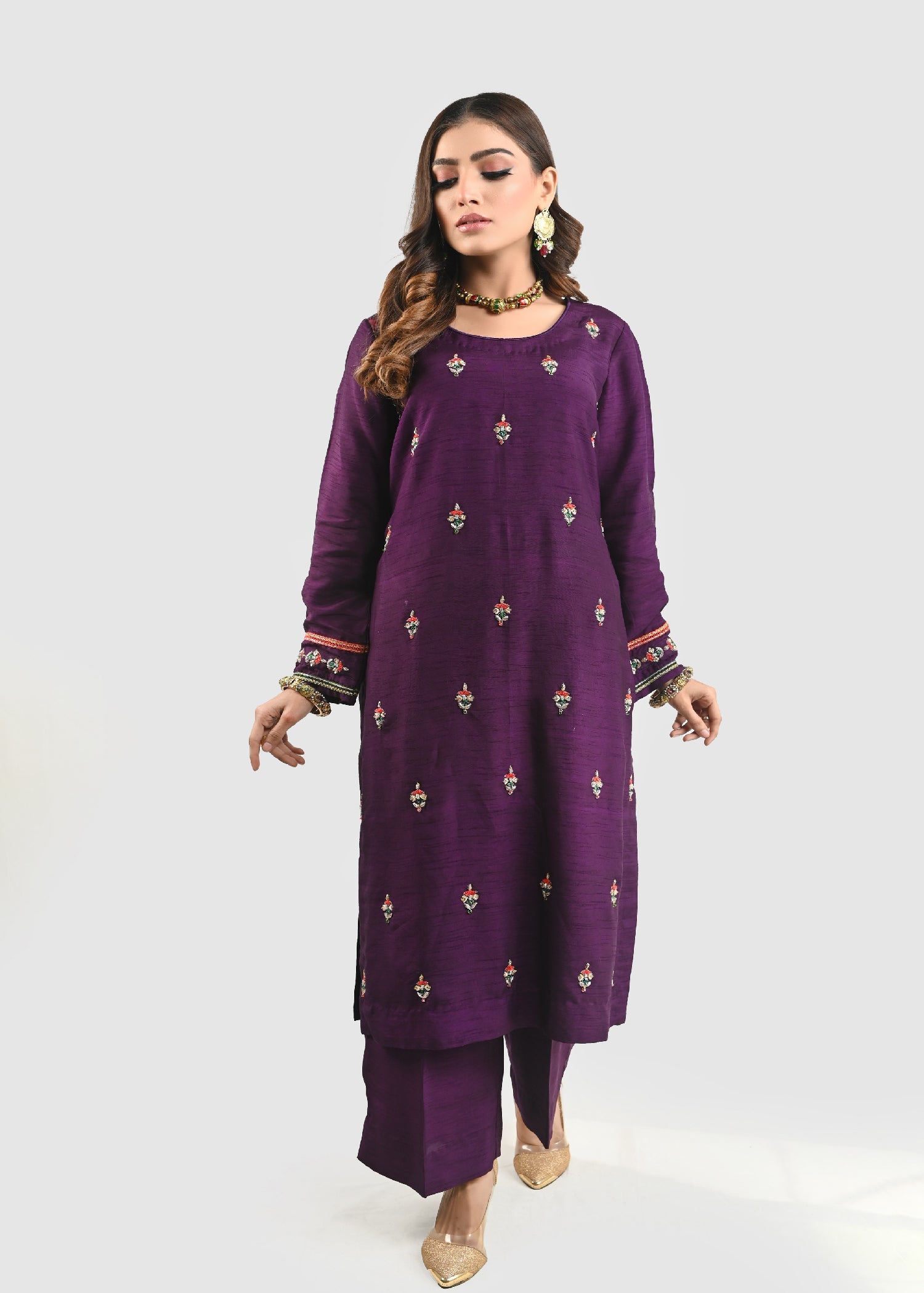 Unaiza Mir Plum Coord Set Women 2pcs