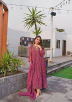 Rangoon Clothing Qurbat Teapink Women 3pcs