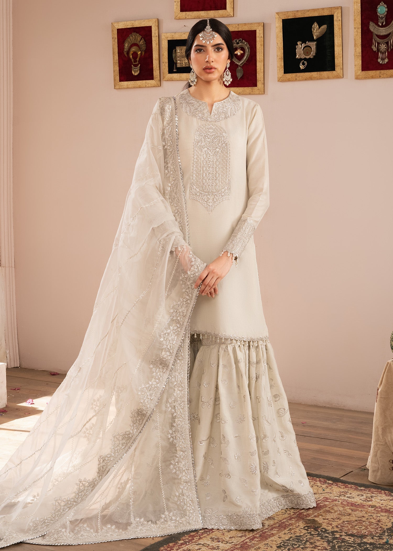 Rang-e-Haya Marrisa (Off White) Women 3pcs