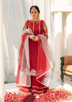 Hem Lotus Outfit Maroon Women 4pcs