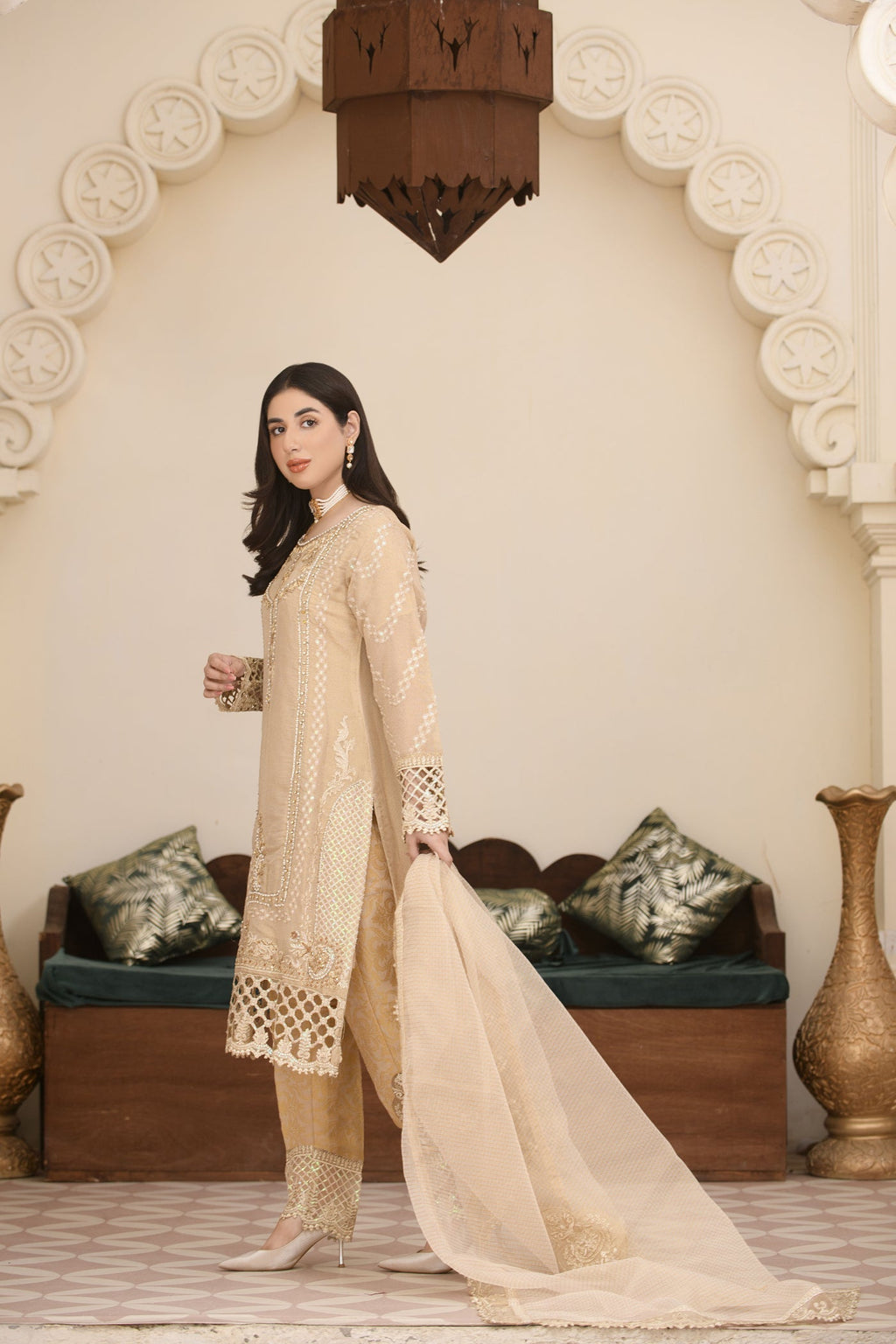 Zarqun 2217e beige Women 3pcs