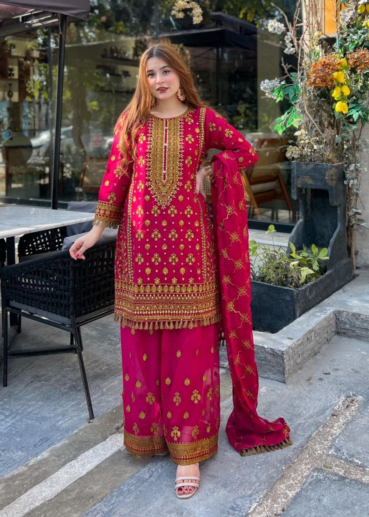Rangoon Clothing Zeba Hotpink Women 3pcs