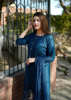 Four Season Boutique Forever Cotton Zinc Blue Women 3pcs