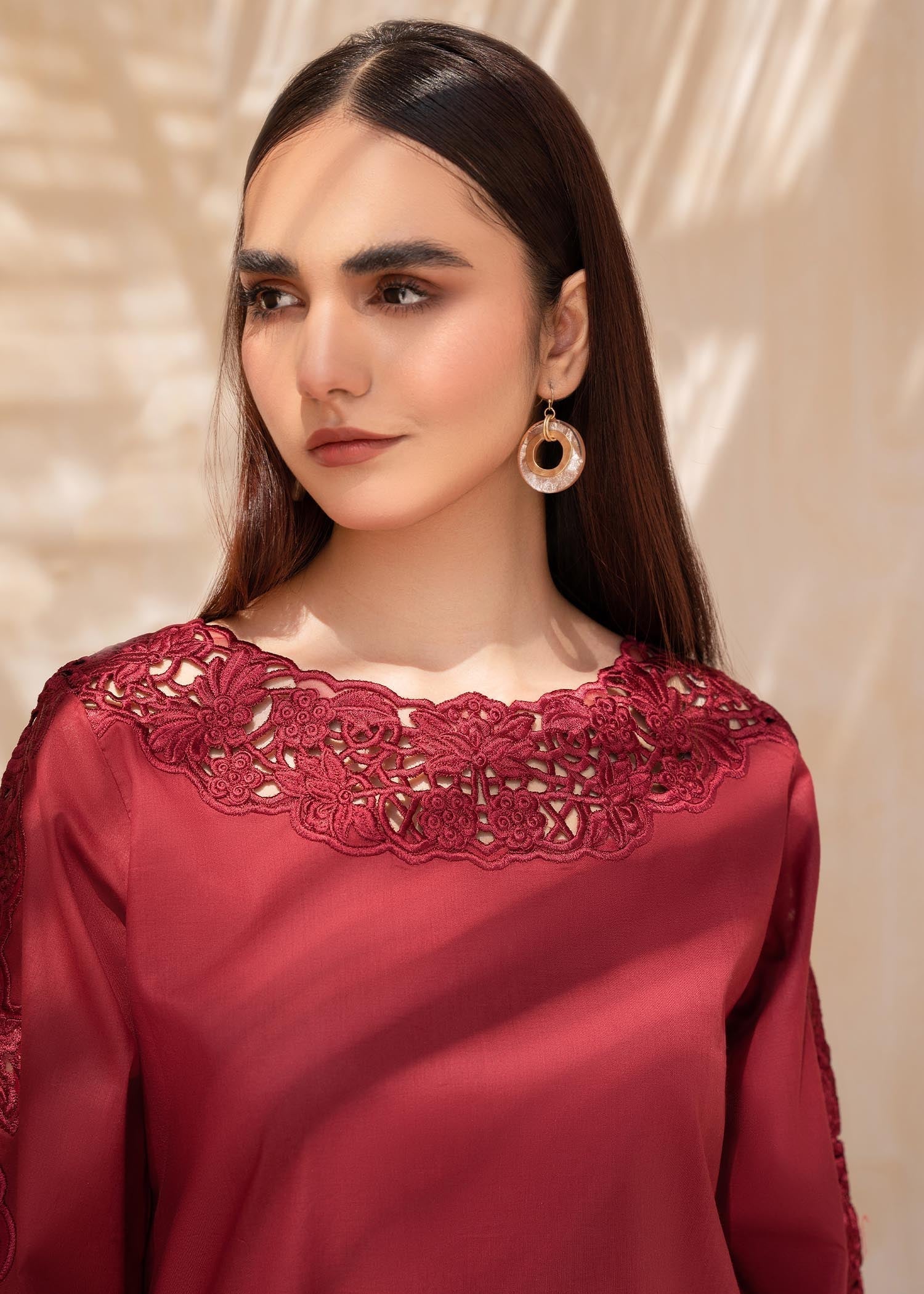Sahibas By Mirza Ruby Maroon Women 2pcs