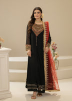 Khuda Baksh Creations Z 304 Black Women 4pcs