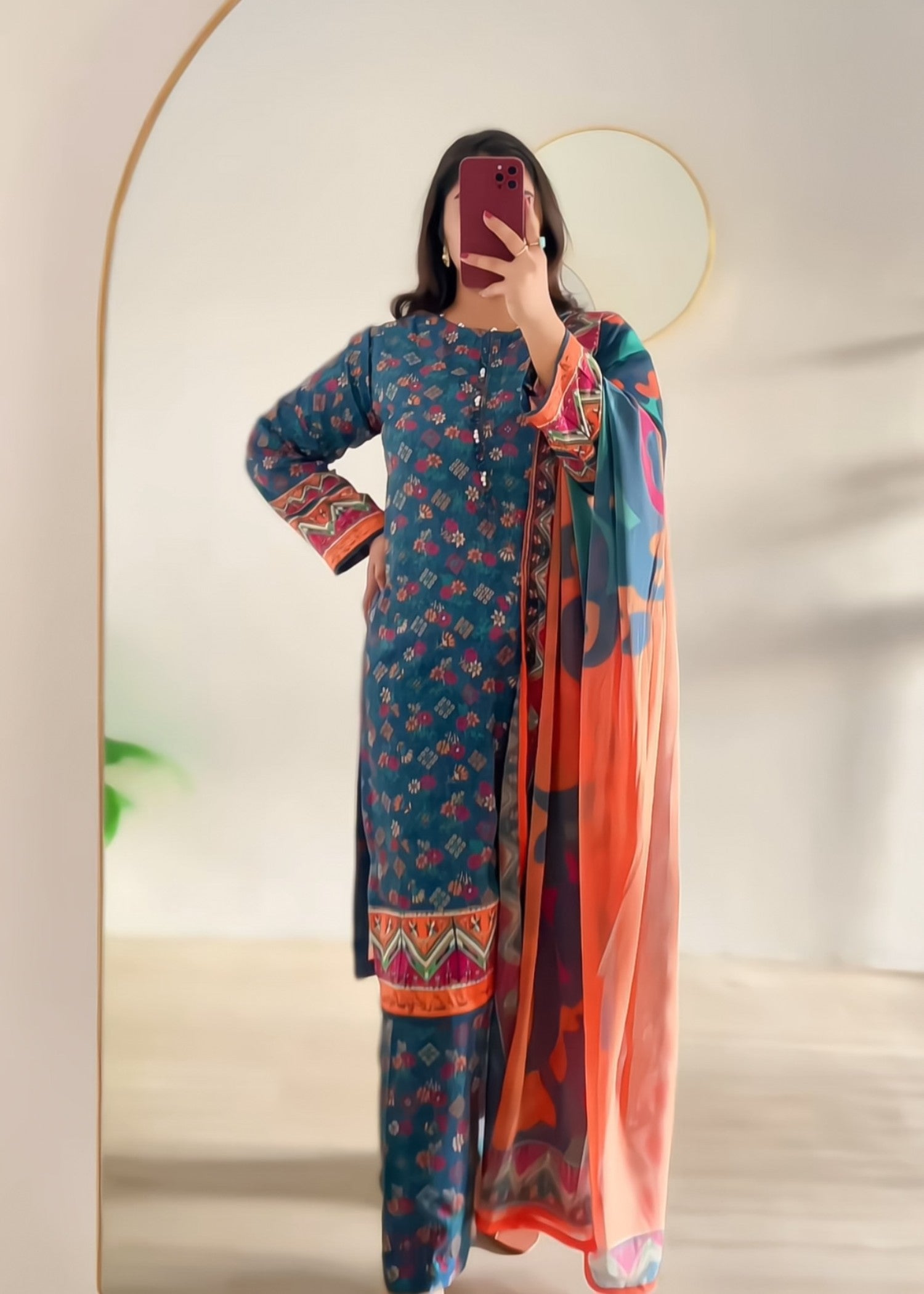 Tng (The Next Generation) Urooj | Stitched | | Teal Women 3pcs