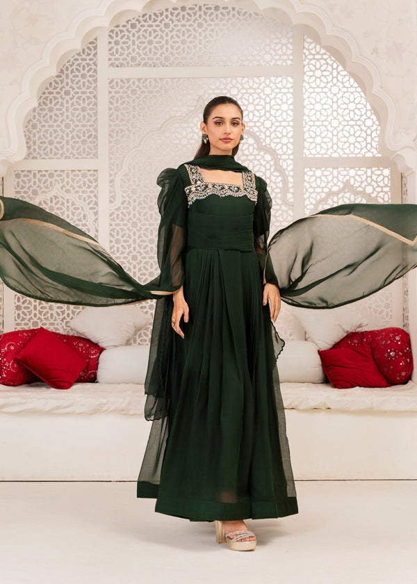 Miss & Mrs Bottle green mirror Women 3pcs