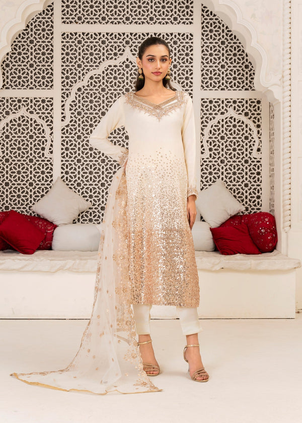 Miss & Mrs Long sikwans Kurta set Women 3pcs