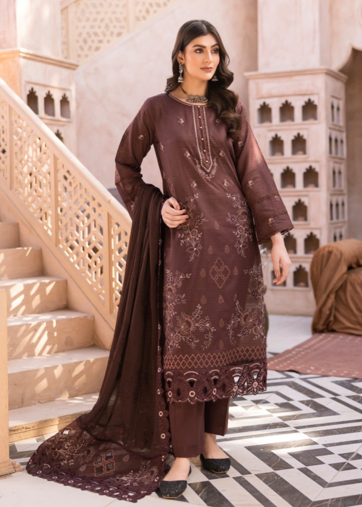 Miss & Mrs Lawn blossom br. Women 3pcs