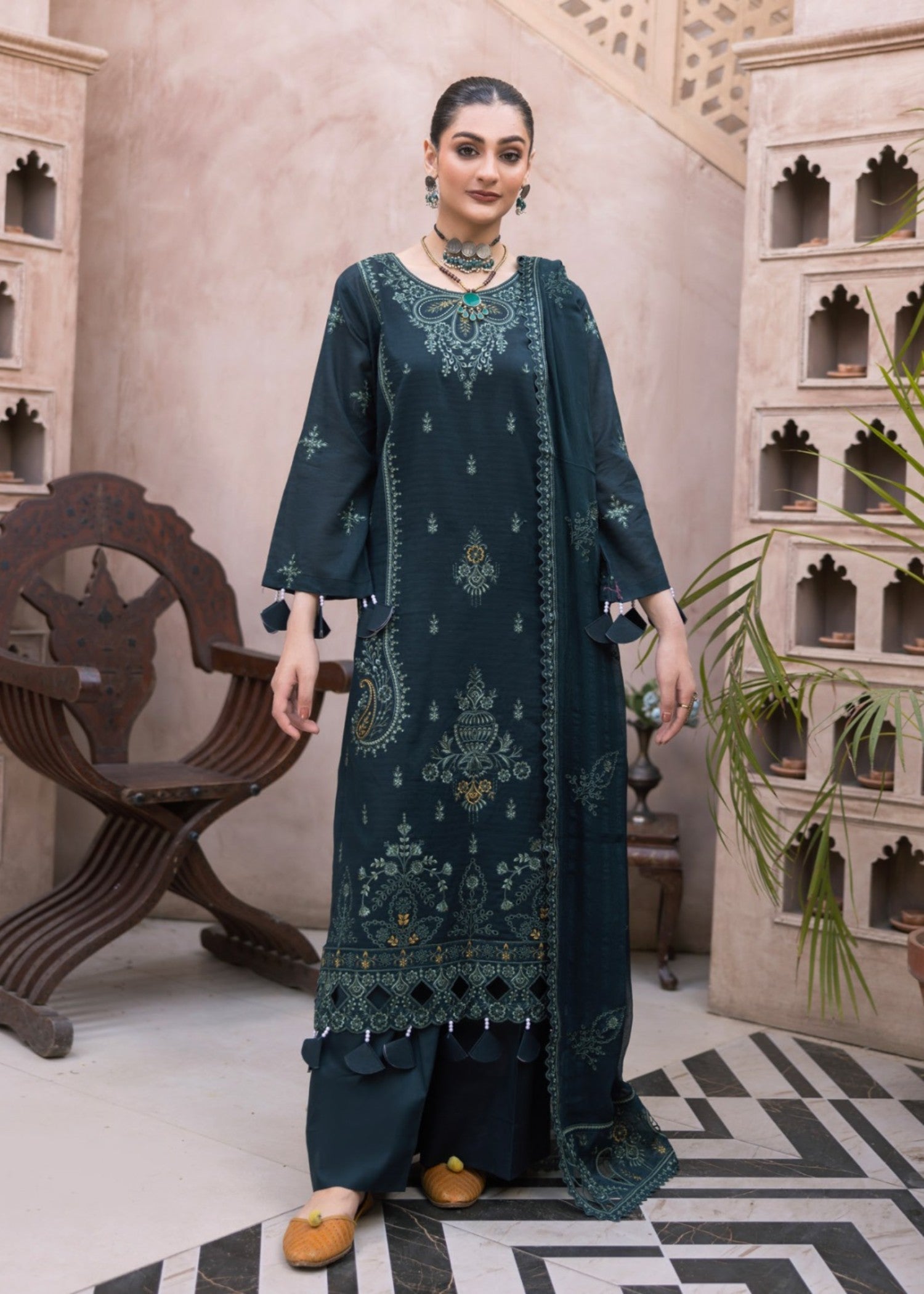 Miss & Mrs Lawn blossom zk Women 3pcs