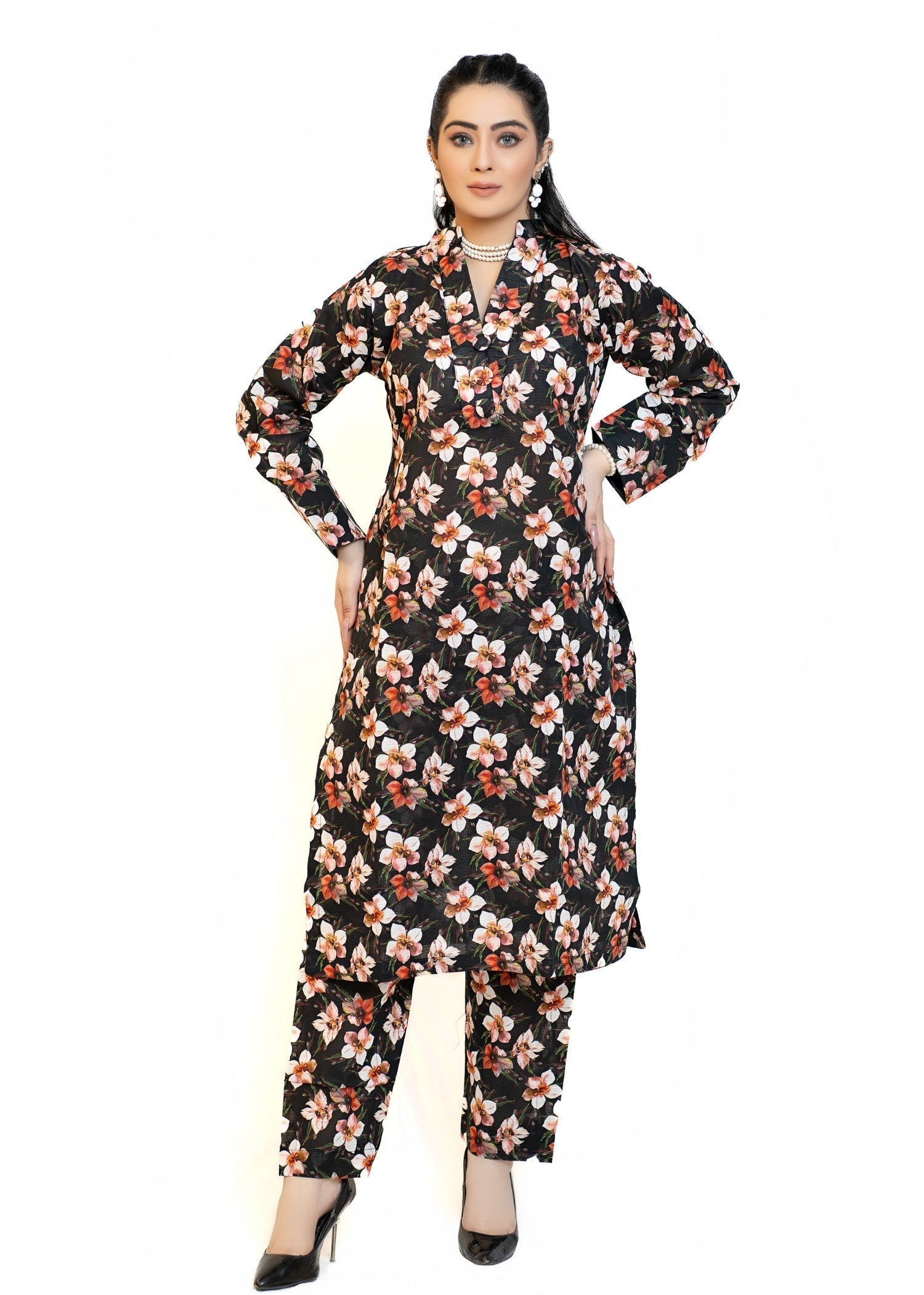 Miss & Mrs Lawn 2 pic folwer Women 2pcs