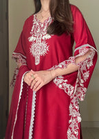 Ayesha B maroon (mustafa) Women 3pcs