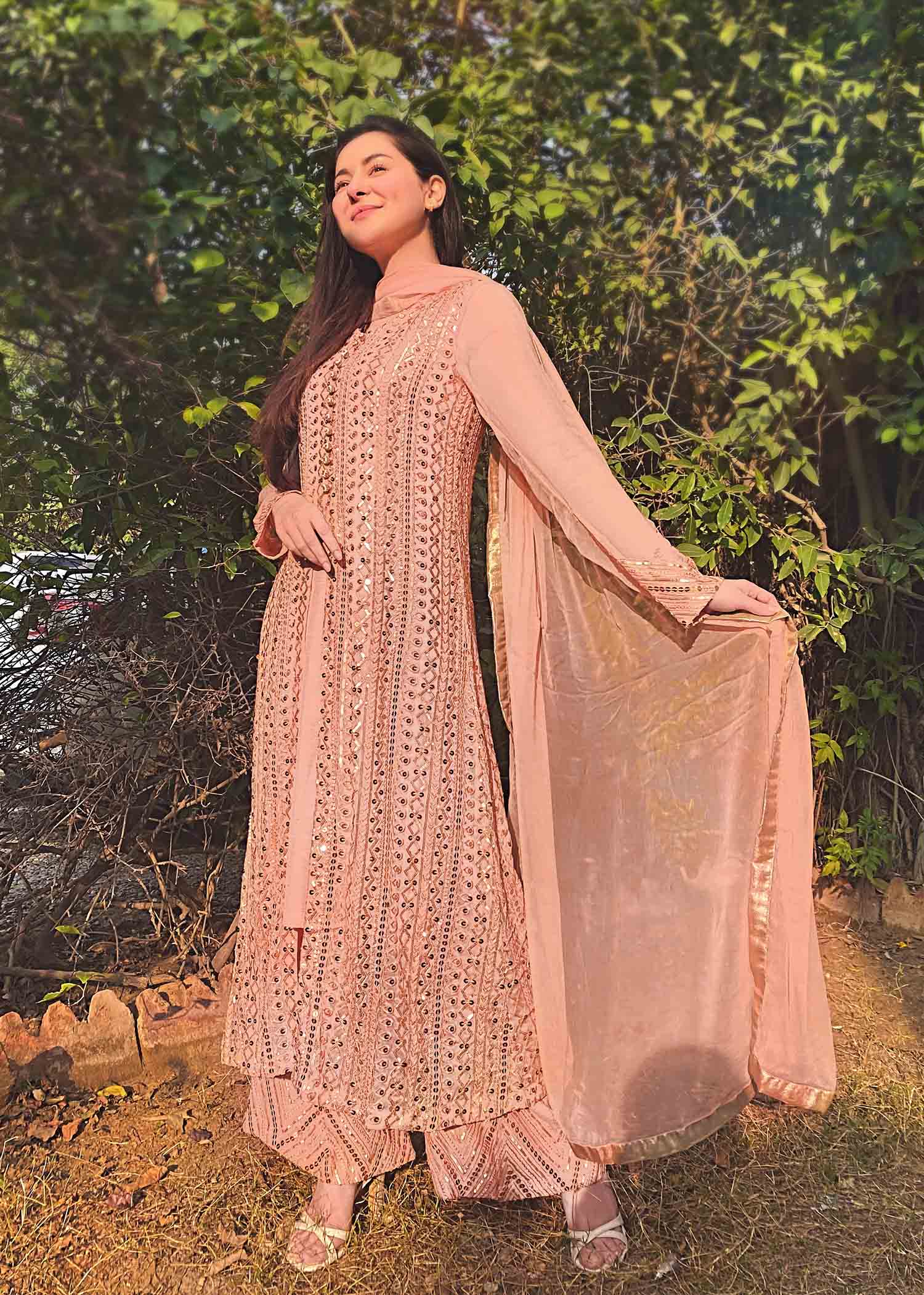 Rang-e-Haya Ufaq / Light Peach Women 4pcs